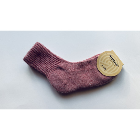 Dětské ponožky 70% vlny růžové vel. 5 (věk 8-9)