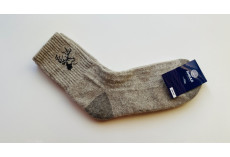 Ponožky šedobéžové s hlavou jelena vel. 43-44