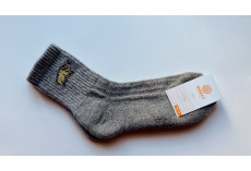 100% vlny ponožky šedohnědé s býkem vel. 43-44