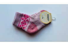 Dětské ponožky růžové se vzorem vel. 2
