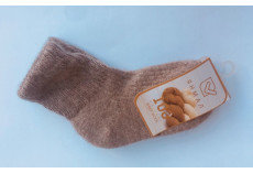 Dětské ponožky ze 100% vlny béžové